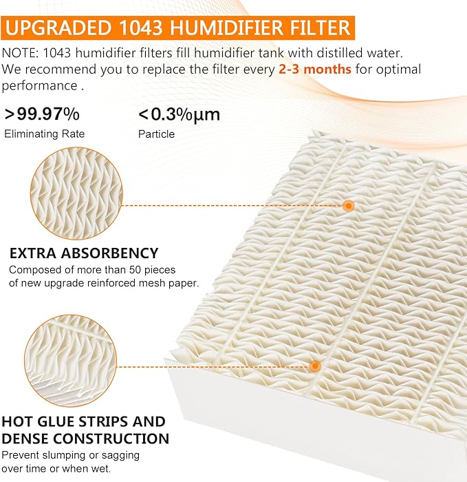 Blutoget 1043 Humidifier Wick Filter Compatible - Image 2