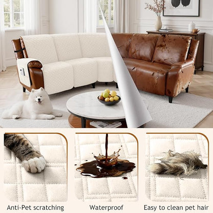 Arfntevss Waterproof Recliner Sectional Couch Covers - Image 6