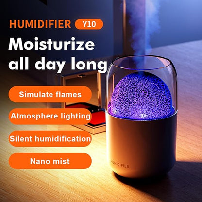Portable Mini Humidifier, 300ml Small Cool Mist Humidifier, USB Personal - Image 2