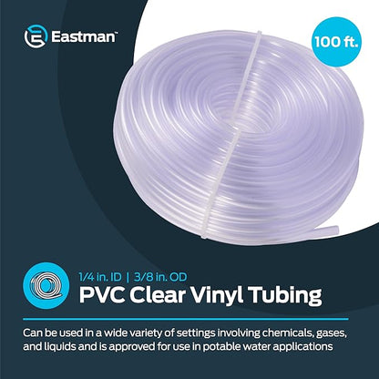 Eastman 1/4 Inch ID PVC Clear Vinyl Tubing, 100 Foot Length - Image 2