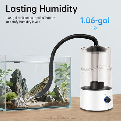 Reptile Humidifier & Fogger 4L Large Capacity Tank Cool Mist Maker - Image 2