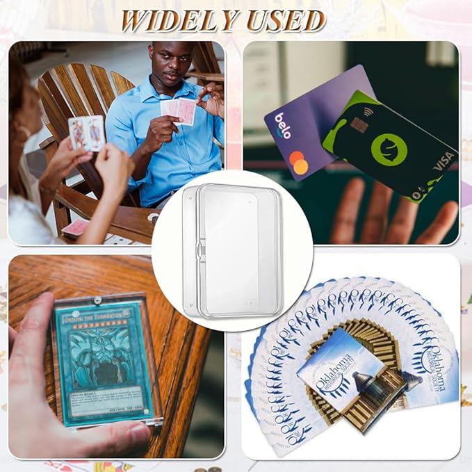 Clear Plastic Playing Card Case Set - Image 4