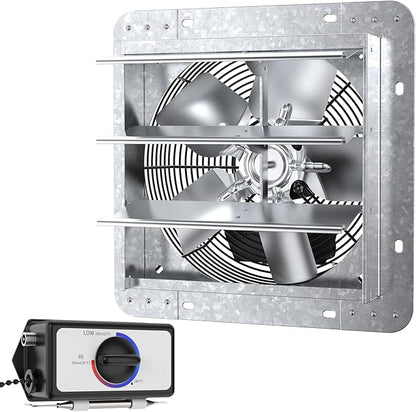 iLiving ILG8SF10V-T, 10 inch Shutter Exhaust Attic Garage Grow, Ventilation Fan - Image 2