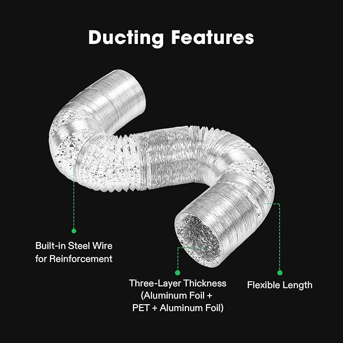 VIVOSUN Smart Air Filtration S8 Kit 8", AeroZesh S8 Inline Duct Fan - Image 7