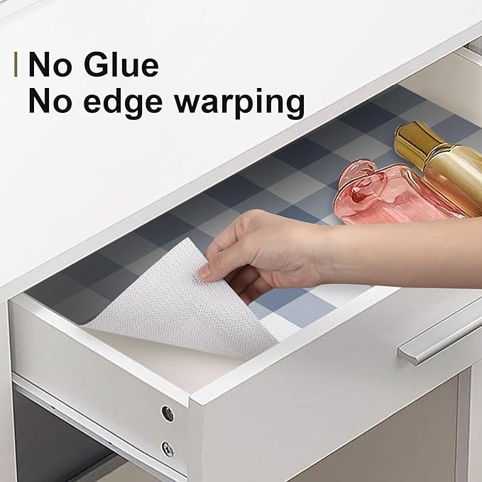 Shelf Drawer Liner for Kitchen Cabinets Non-Adhesive, 23.6In x 30FT Non-Slip - Image 4