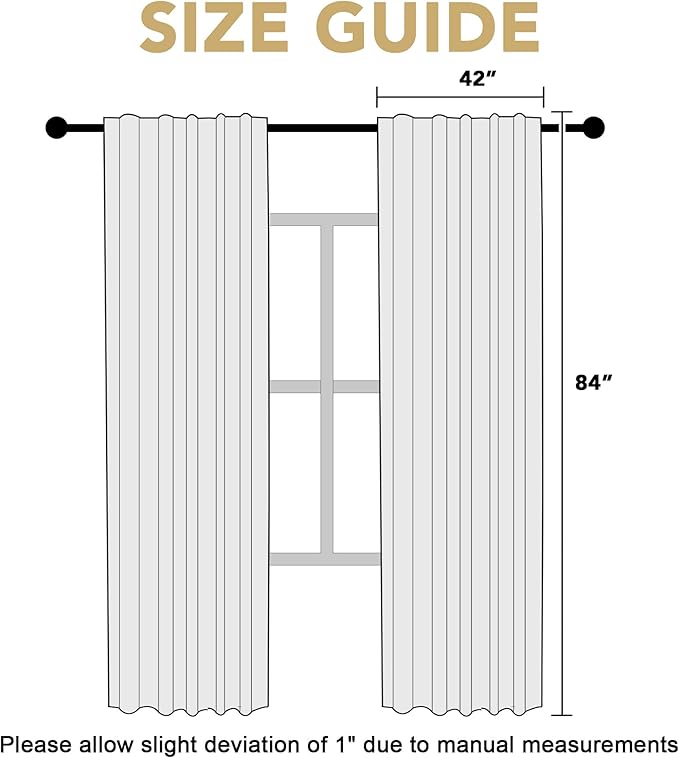 H.VERSAILTEX Blackout Curtains Thermal Insulated Window Treatment Panels Room - Image 2