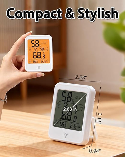 Digital Indoor Hygrometer Thermometer, 2.68-Inch Temperature/Humidity Monitor - Image 4