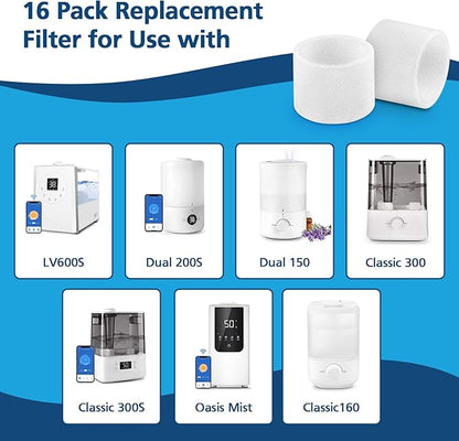 16-Pack Top Fill Humidifier Replacement Filters - Image 2