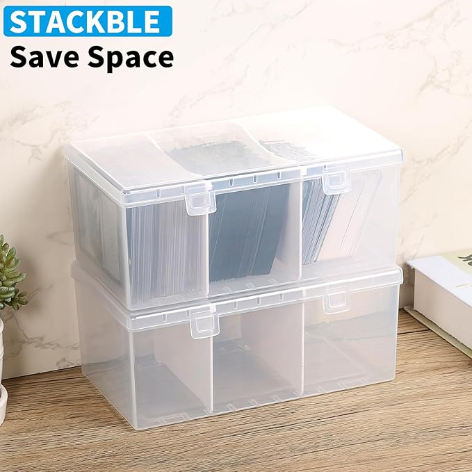 Toploader Storage Box for 100 + 3" x 4" 35pt Rigid Card, Trading Card Storage - Image 5