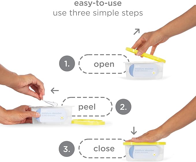 Ubbi Moisture Absorber and Odor Eliminator Tub, Attracts and Traps Excess - Image 4