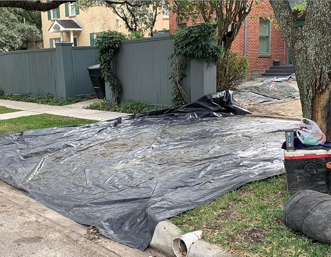 Plastic Sheeting Roll 4 MIL Black - Image 6
