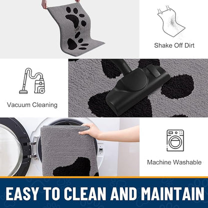 Smiry Dog Door Mat for Muddy Paws, Absorbs Moisture and Dirt, Low-Profile - Image 7