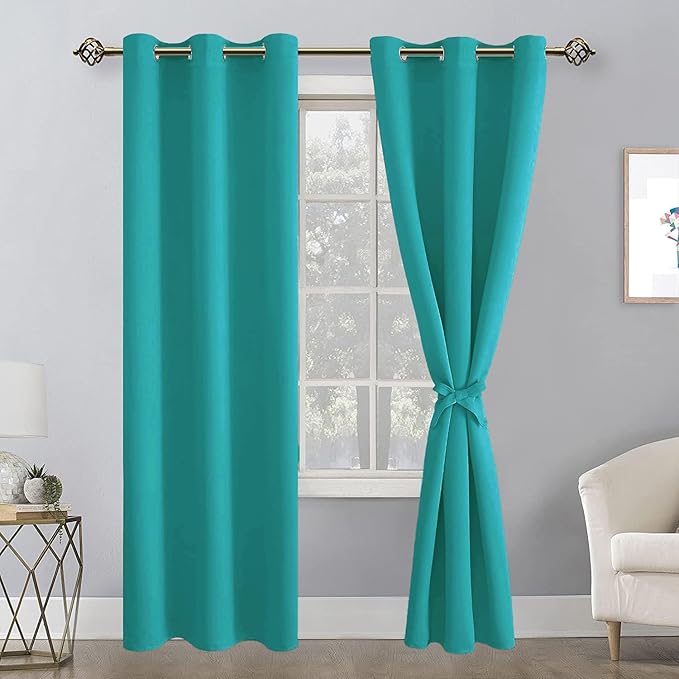 Hiasan Blackout Curtains for Bedroom, 42 x 84 Inches Long - Image 2