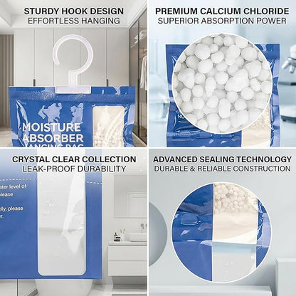 Dehumidifier Bags Hanging Moisture Absorbers – 4 Packs Dehumidifiers - Image 4