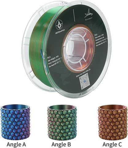 PLA 3D Printer Filament, Triple Color Silk PLA Filament, Dimensional Accuracy - Image 2