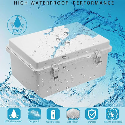 Waterproof Outdoor Electrical Box Junction Box Weatherproof IP67 ABS Plastic - Image 2