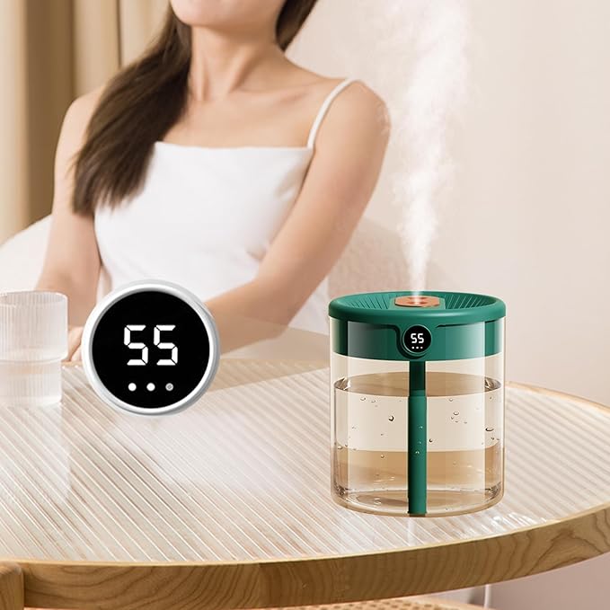2L Humidifier, Double Nozzle Humidifier, Top Fill Cool Mist Humidifier - Image 2