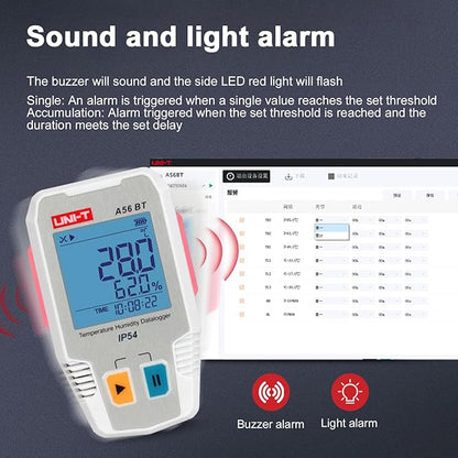BT Temperature Humidity Data Logger Smart Thermometer Hygrometer 64000 - Image 5