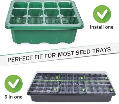 Bonviee 12 Packs Seed Starter Tray - Image 9