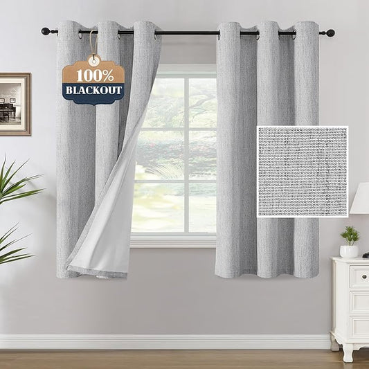 H.VERSAILTEX Chenille Linen Blackout Curtains by HVERSAILTEX