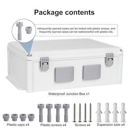 Outdoor Electrical Junction Box, ABS Water Resistant Enclosure - Image 6