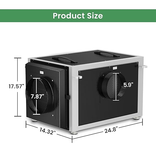 Waykar 158 Pints Crawl Space Dehumidifier - Image 5