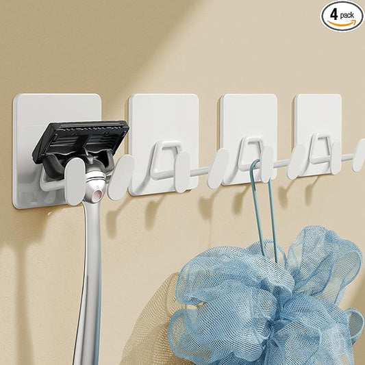 Adhesive Shower Hooks for Inside by susswiff