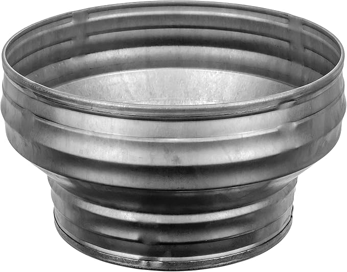 Vent Systems 8" Inch to 6" Inch Duct Reducer – Galvanized Steel HVAC Pipe - Image 6