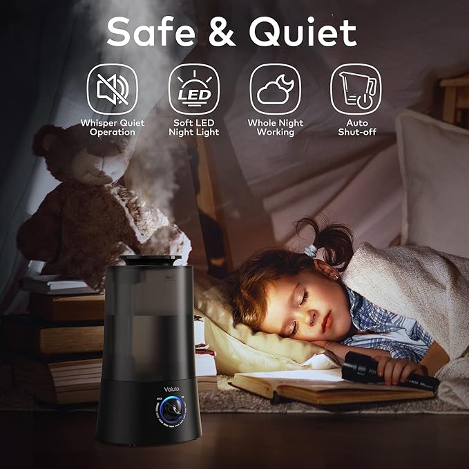 Humidifiers for Bedroom - 4L Cool Mist Humidifier Top Fill Oil Diffuser Quiet - Image 5