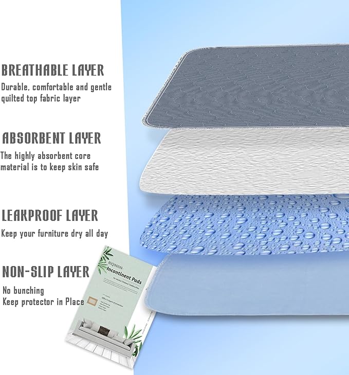 RIQINXIN Waterproof Quilted Chair Pads - Image 2