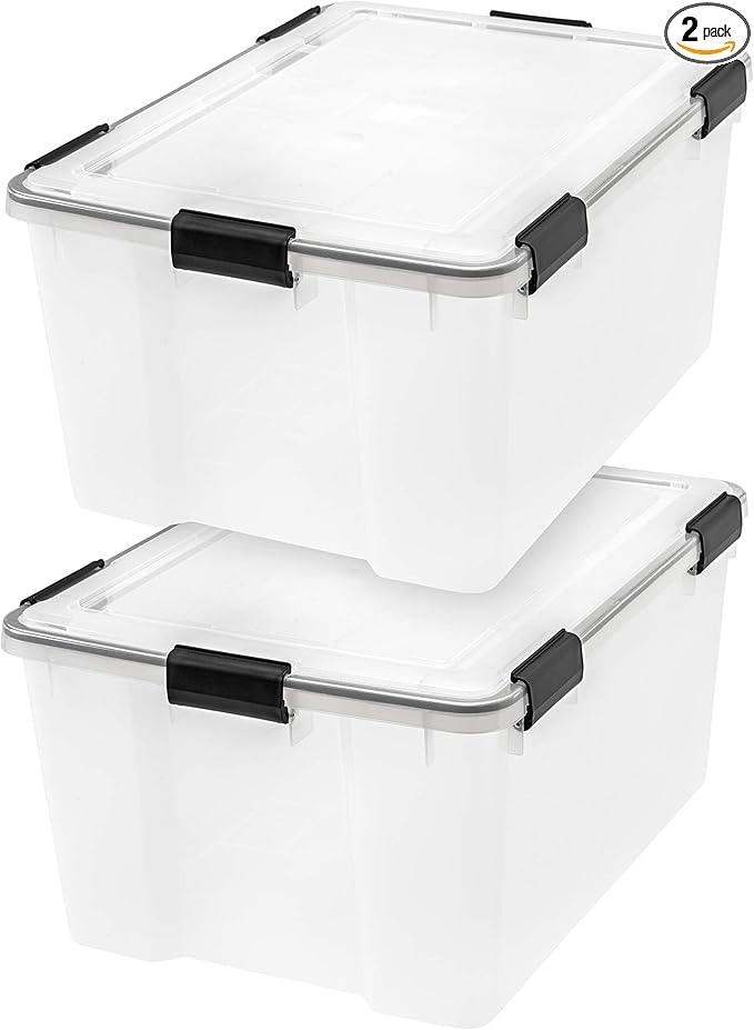 IRIS USA WeatherPro 63 Qt Storage Bins by IRISUSA