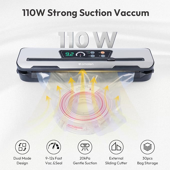 AMOLEN Vacuum Sealer Storage Bags Kit - Image 4