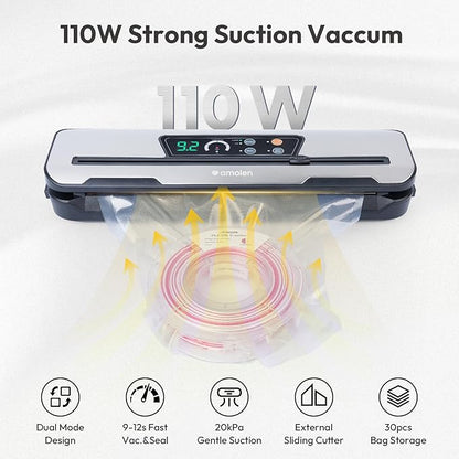AMOLEN Vacuum Sealer Storage Bags Kit - Image 4
