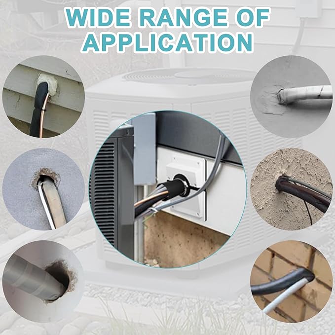 HVAC Wall Penetration and Duct Kit Cover, Split Air Conditioning Duct Kit Wall - Image 6