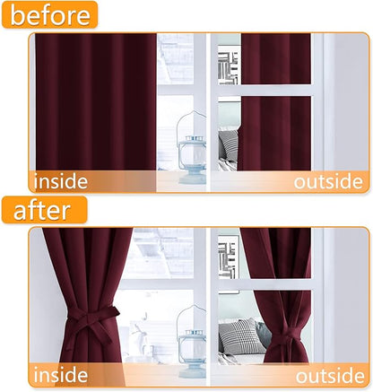 Hiasan RV Blackout Curtains for Bedroom, 52 x 30 Inches Long - Image 5