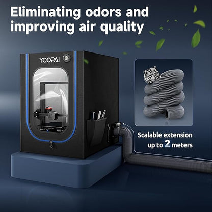 3D Printer Enclosure with Ventilation Kit, LED Light, Thermo-Hygrometer - Image 4