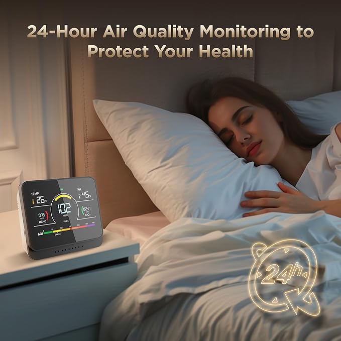 Xoopon Professional 13-in-1 Indoor Air Quality Monitor 6AQI - Image 6