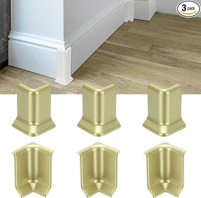 uxcell Self Adhesive Baseboard Corner Blocks, 2.2 Inch Wall Edge Corner by uxcell