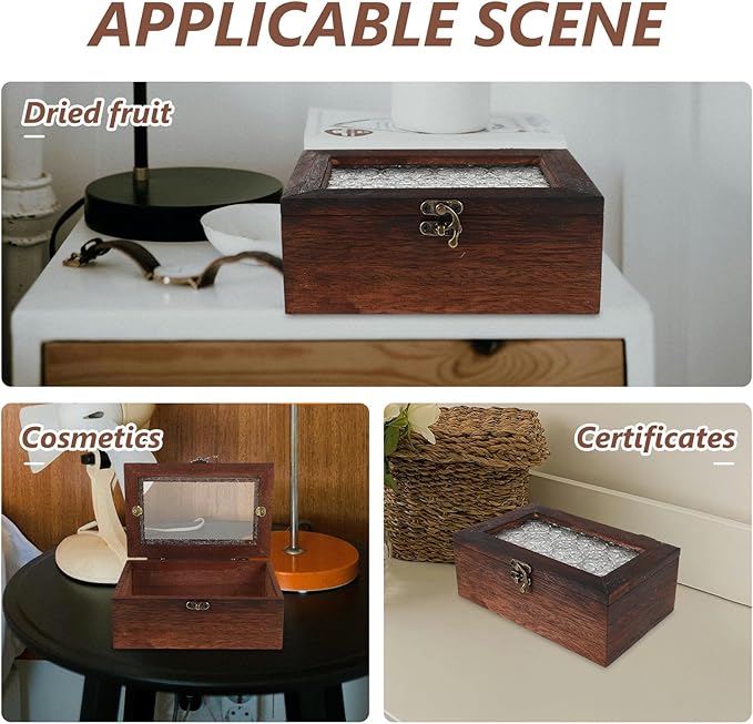 Rustic Wooden Collectibles Display Case - Image 9