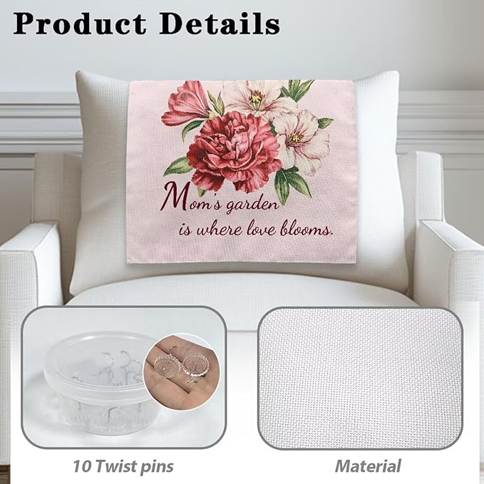 Flower Fashion Headrest Cover for Recliner Non Slip Recliner Decorative - Image 5