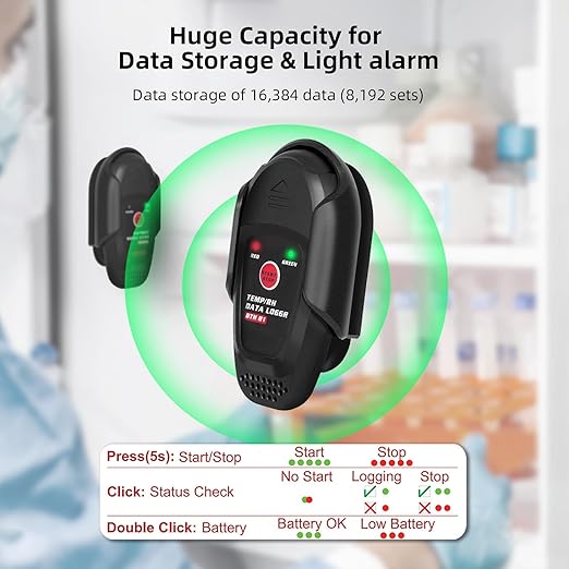 BSIDE BTH81 Digital Thermometer Hygrometer USB Temperature Humidity Data Logger - Image 3