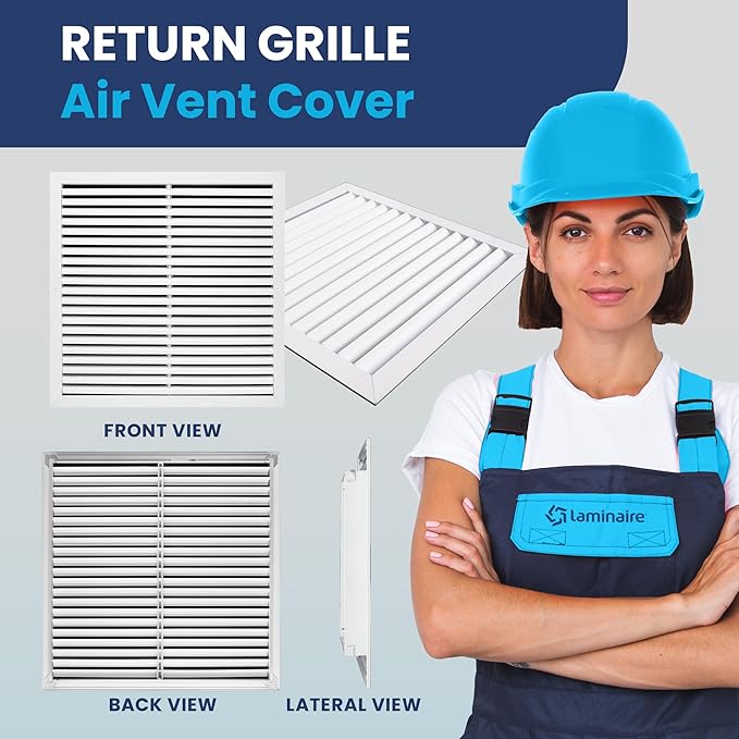 24x24 Inch Air Return Vent Cover Decorative – Premium Aluminum AC Vent Cover - Image 2