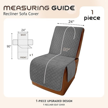 Arfntevss Waterproof Recliner Sectional Couch Covers - Image 5