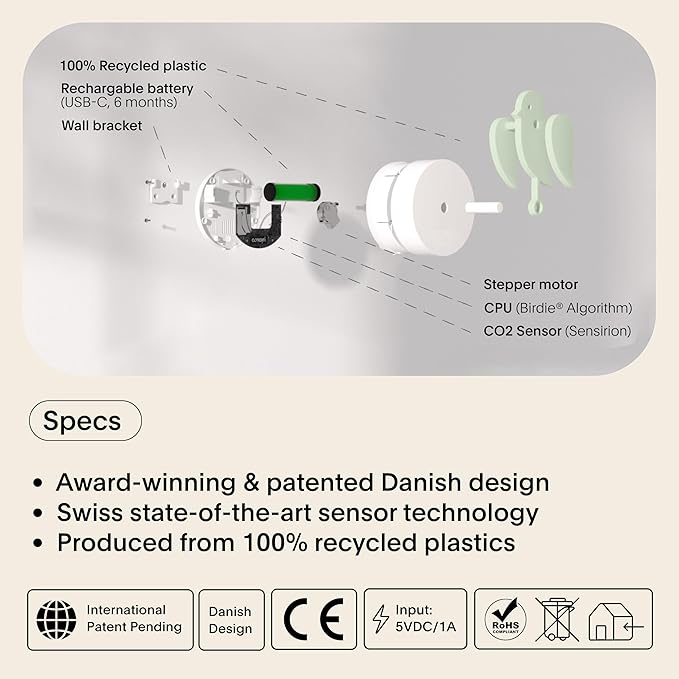 Birdie 2.0 - Design Indoor CO2 Monitor - Air Quality Meter - Image 4