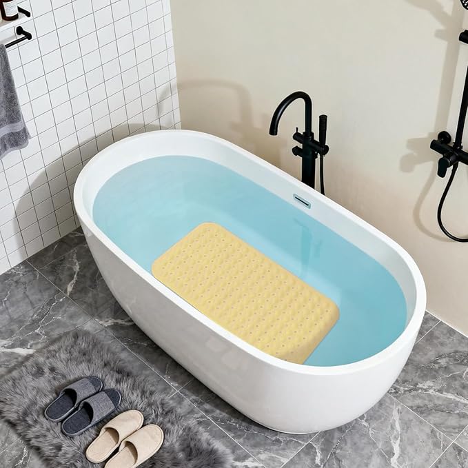 Anti-Slip Bathtub Shower mat, 27.5×14.5（Approximately 70×37cm） inch Soft - Image 5