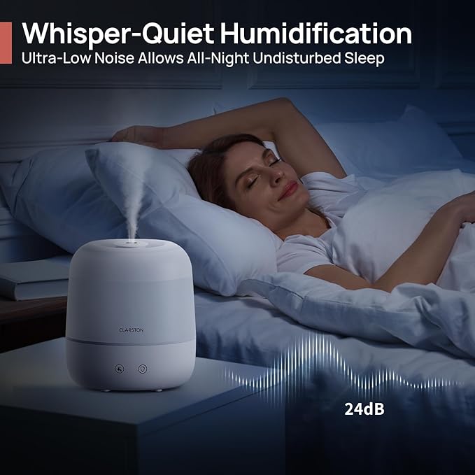 Clarston Humidifiers for Bedroom, 2L Top Fill - Image 5