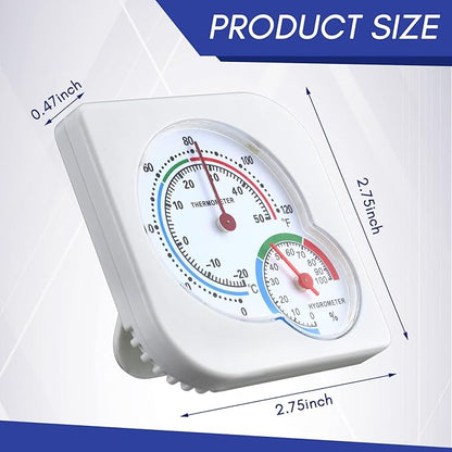 Kathfly 6 Pcs Indoor Thermometer and Humidity Gauge Indoor Mini Thermometer - Image 2