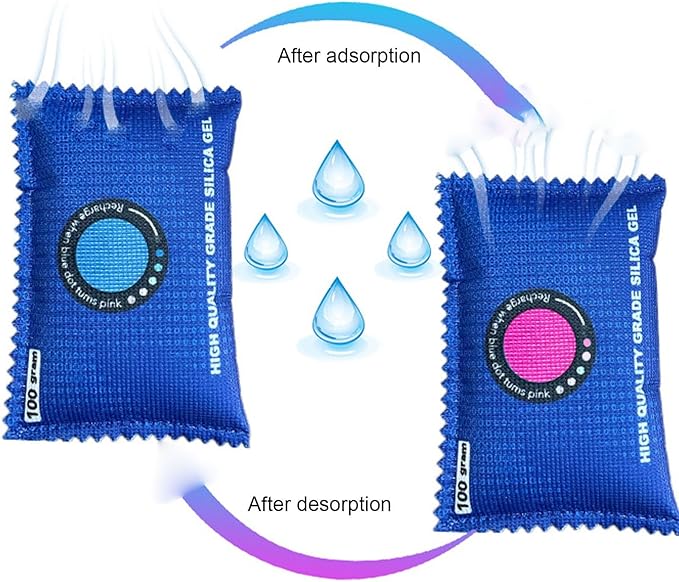 100g Desiccant Bag, Closet Dehumidifier Bags, Silica Gel Desiccant Moisture - Image 2