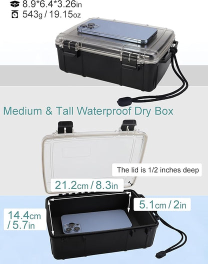 Avlcoaky Waterproof Box Dry Box Waterproof Containers Watertight Storage Box - Image 2