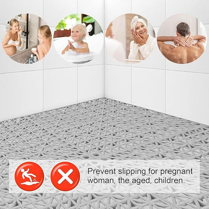 MYFAMIREA Modular Interlocking Cushion 24 Pack 11.8" x 11.8" Rubber Floor Tiles - Image 6